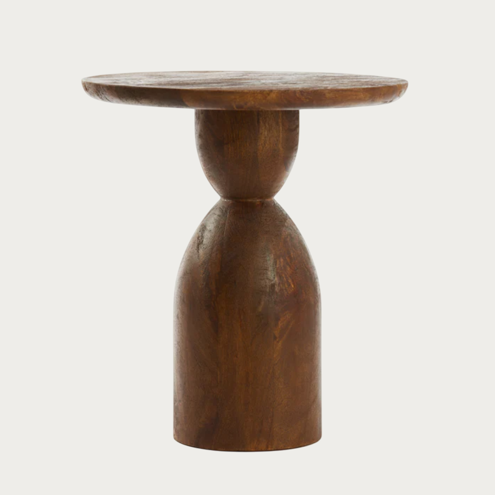 Side table Torir - Hout - Ø40cm