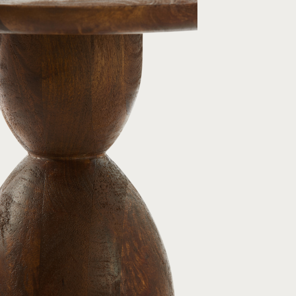 Side table Torir - Hout - Ø40cm