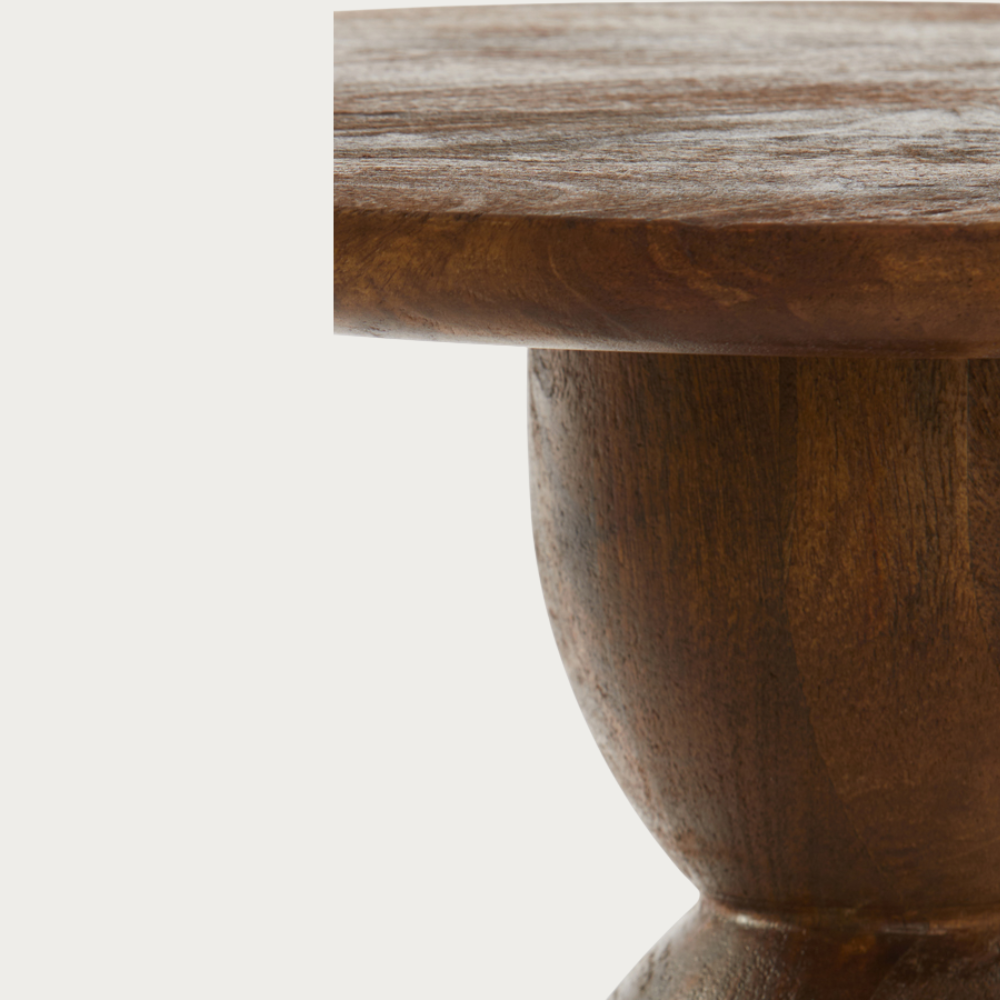 Side table Torir - Hout - Ø40cm