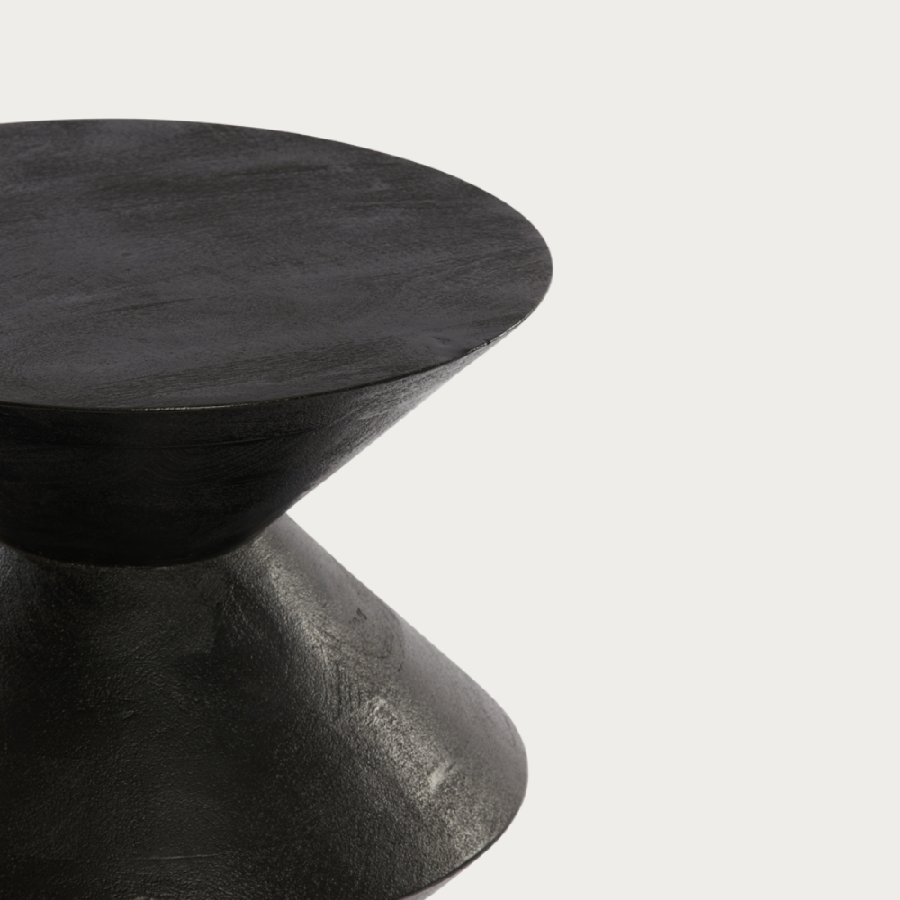 Bijzettafel Larus - Zwart - Ø40cm