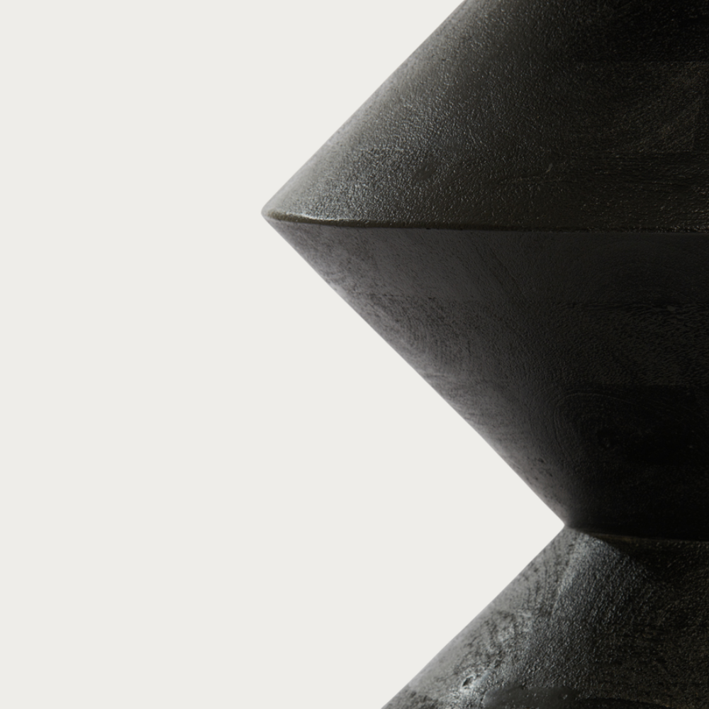 Bijzettafel Larus - Zwart - Ø40cm