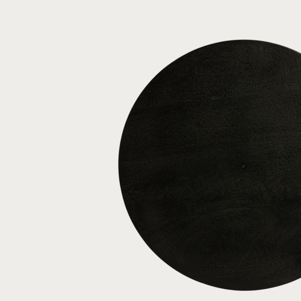 Bijzettafel Larus - Zwart - Ø40cm