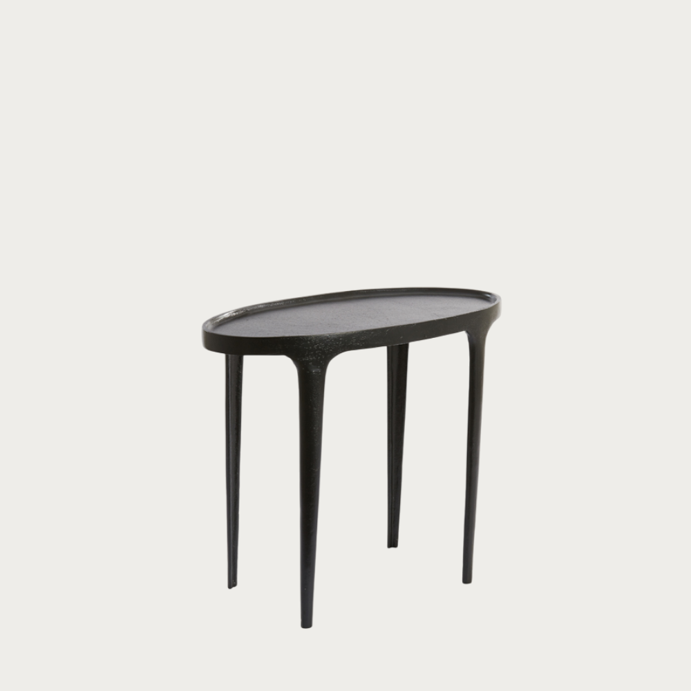 Bijzettafel Arica - Zwart - 70x33x53cm