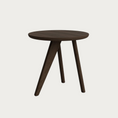 Load image into Gallery viewer, Fin Side Table Dark Smoked Oak
