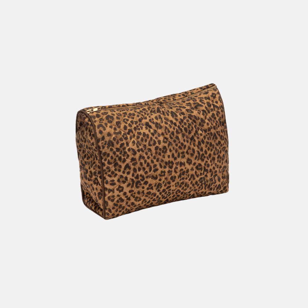 Leopard Quilted Wash Bag