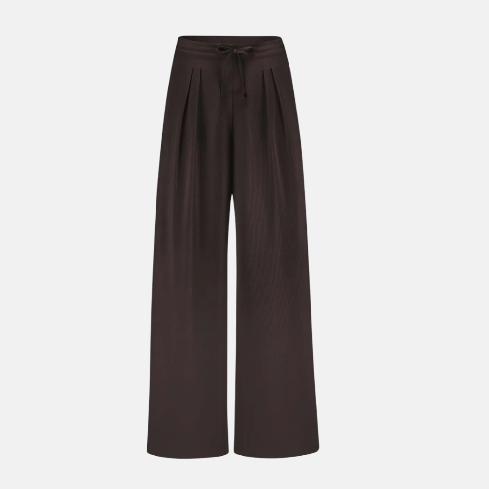 uma satin stripe pants