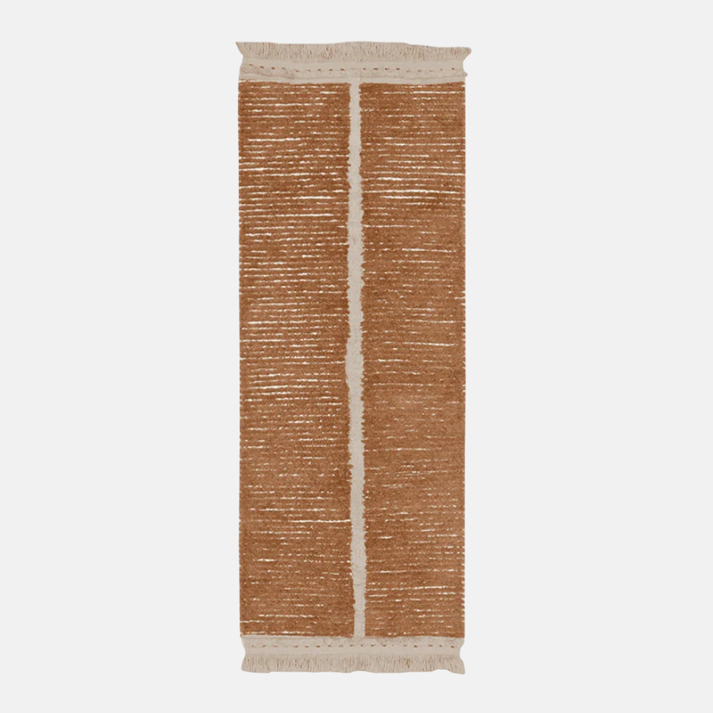 REVERSIBLE WASHABLE RUNNER RUG DUETTO TOFFEE