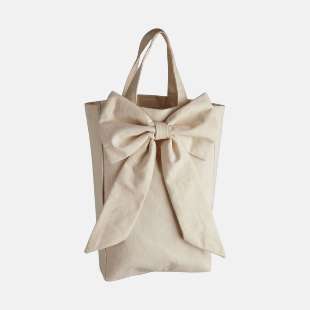 Gift Bag W. Bow | Cotton | H 40 cm