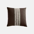 Afbeelding laden in Galerijviewer, Cushion Cover | Brown Linnen/Viscose | 55 x 55 cm
