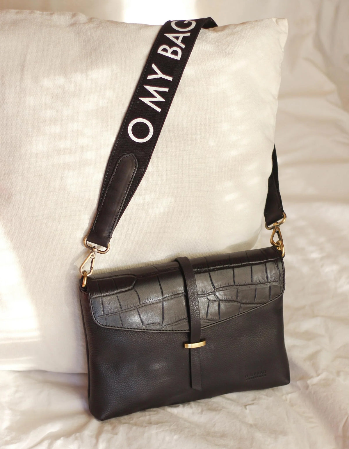 Canvas logo strap Black & Black