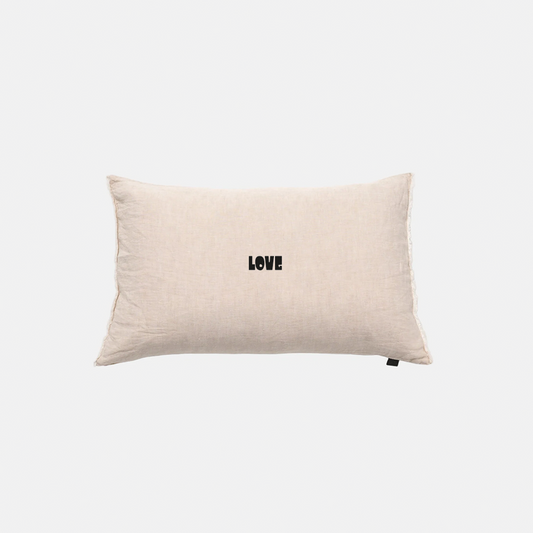 Kussenhoes Zand Bold LOVE Zwart