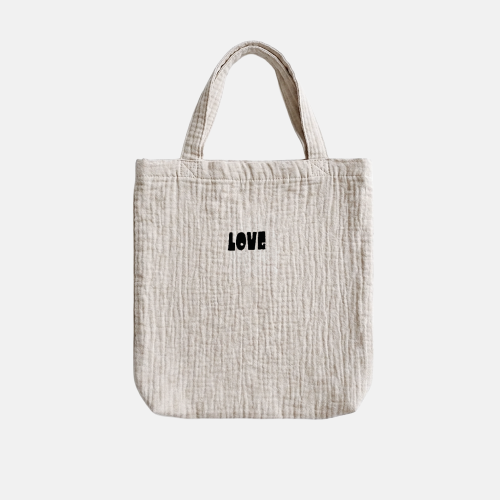 Cozy Cover 2.0 Greige Bold LOVE Zwart