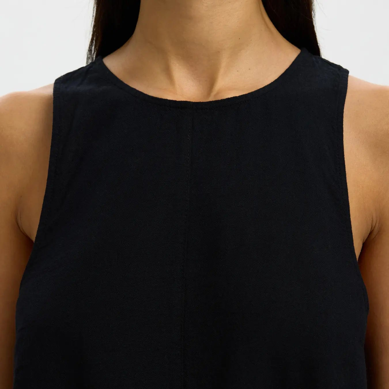 SLFLUISA RELAXED LINEN BLEND DRESS NOOS