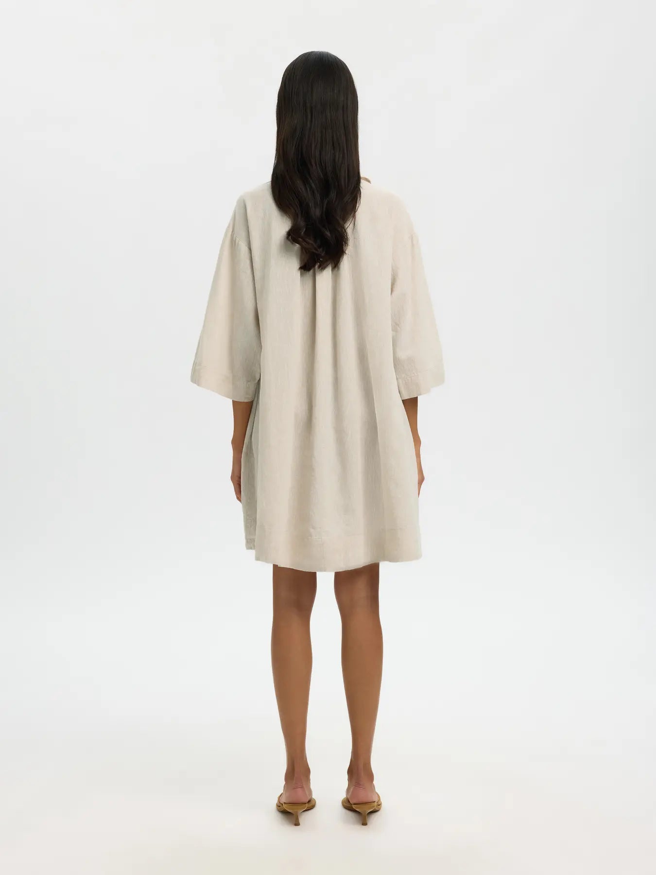 SLFLUISA-TALIA LINEN BLEND DRESS NOOS