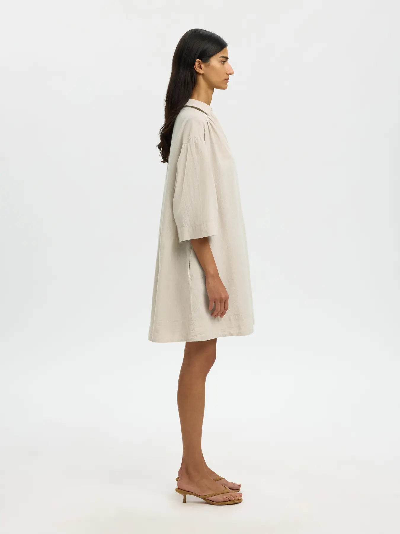SLFLUISA-TALIA LINEN BLEND DRESS NOOS