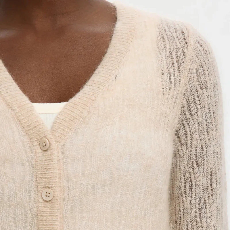 SLFMAYER LS KNIT STRUCTURE CARDIGAN