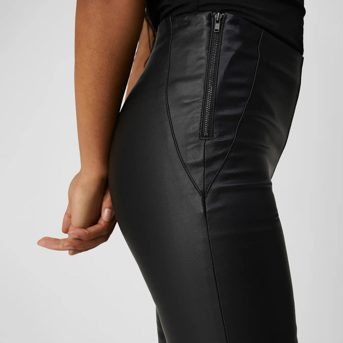 OBJBELLE MW COATED LEGGINGS NOOS