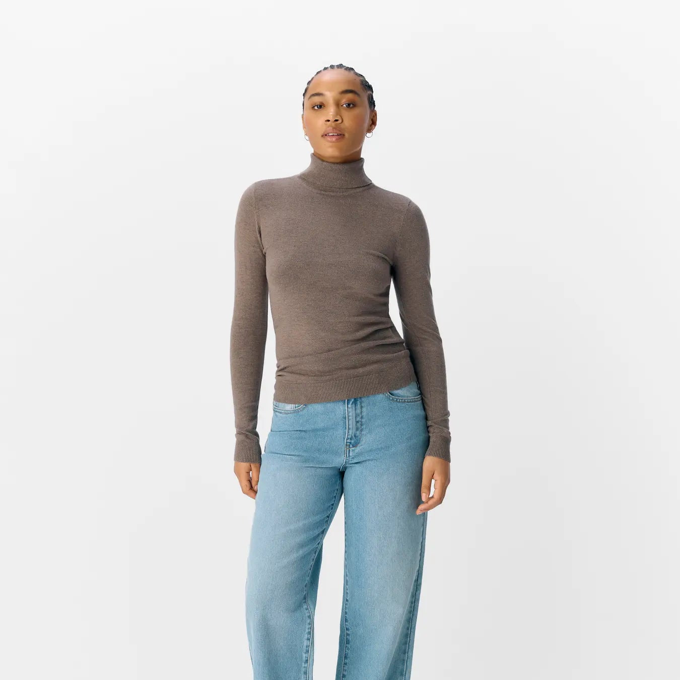 OBJTHESS L/S ROLLNECK KNIT PULLOVER NOOS