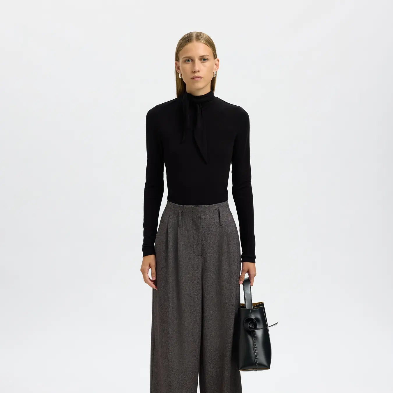 SLFLINA LANO LS HIGH NECK TOP