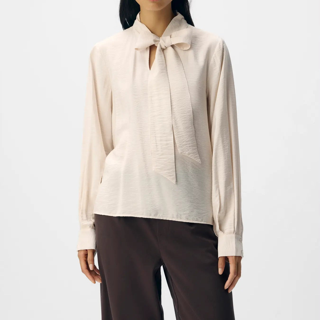 OBJJACIRA L/S RE BOW SHIRT NOOS