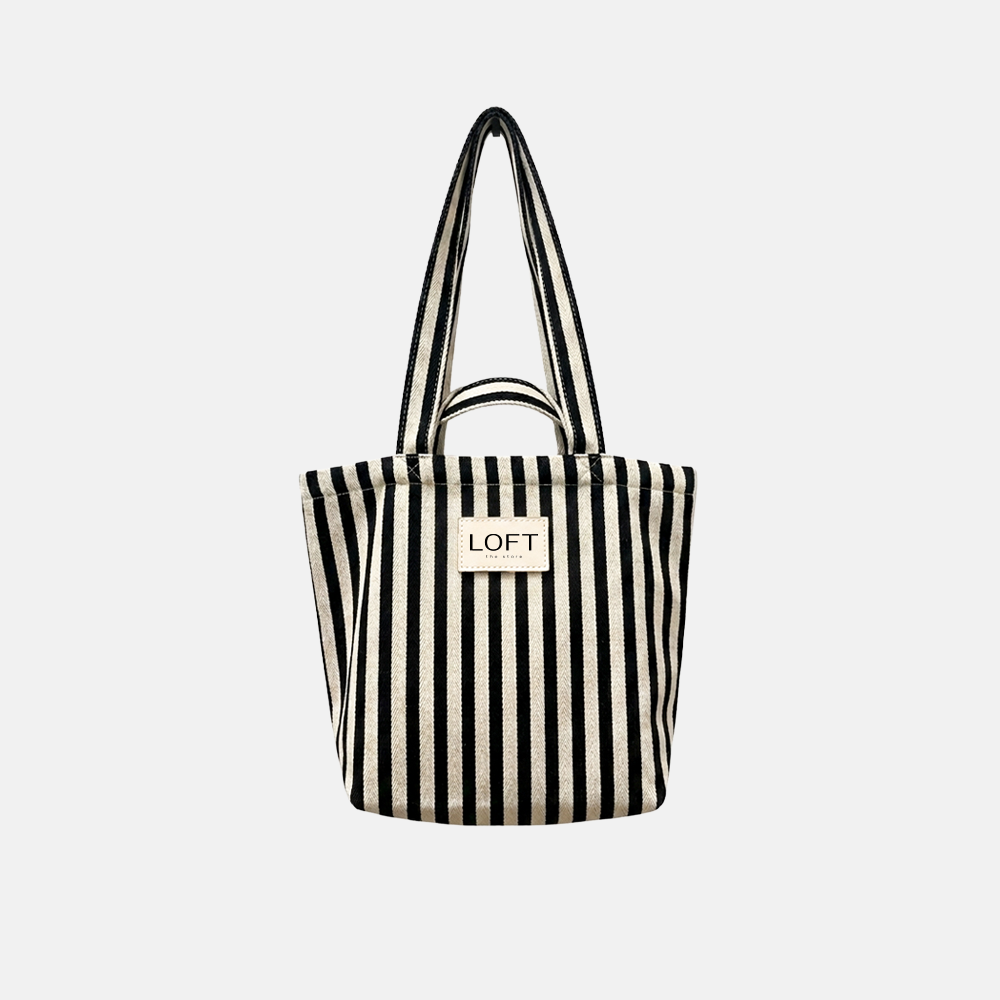 The Stripe Bag Black