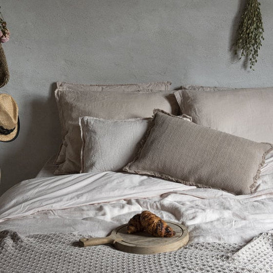 Remy Dekbedovertrek Linnen & Percal TAUPE