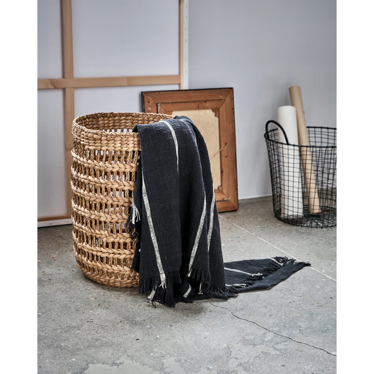 Plaid, Tuur, Gebroken wit/Grijs