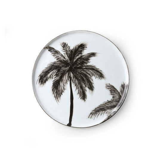 HK Living Porcelain Side Plate Palm