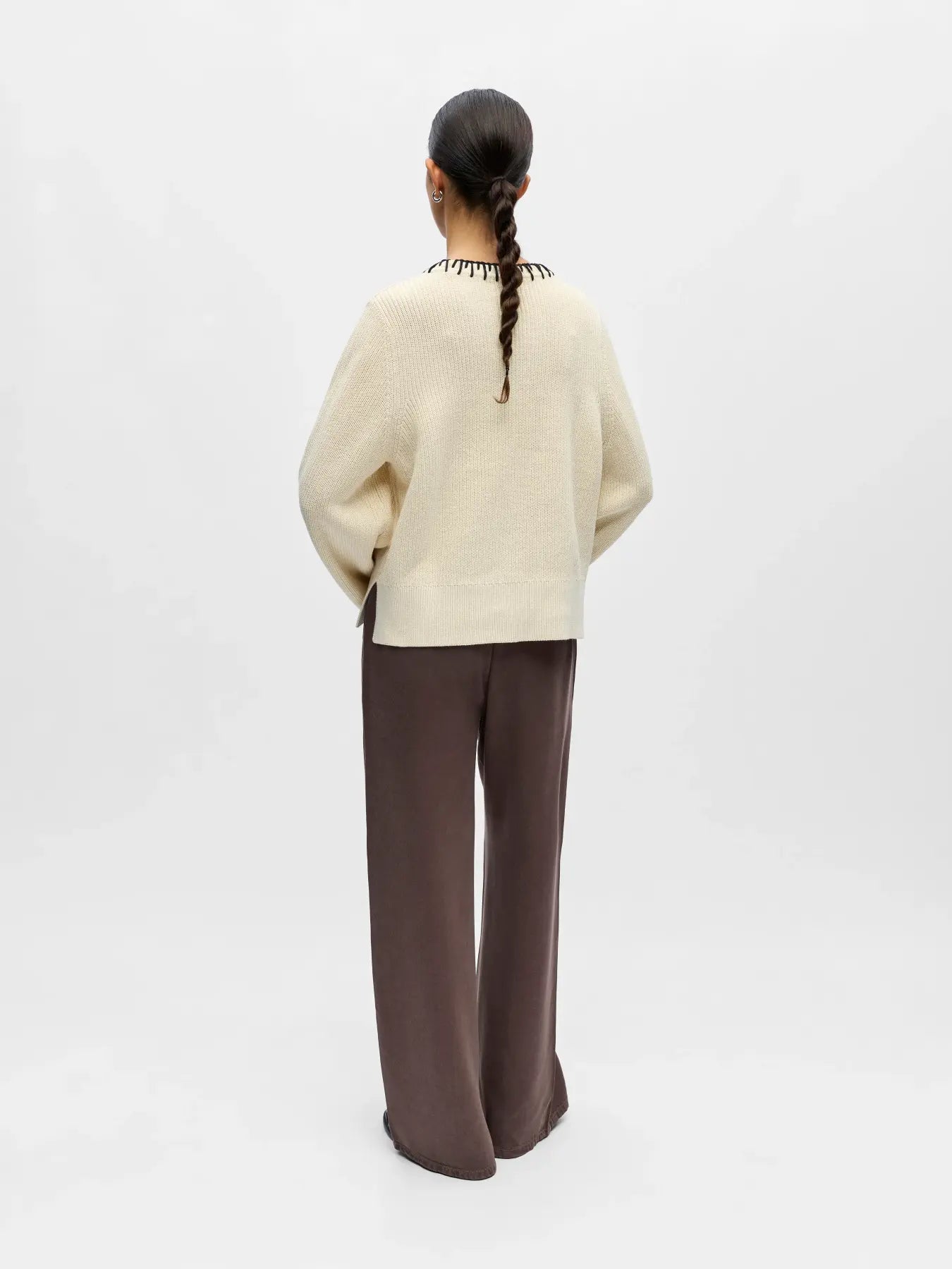 OBJPOSE L/S LO KNIT PULLOVER 143