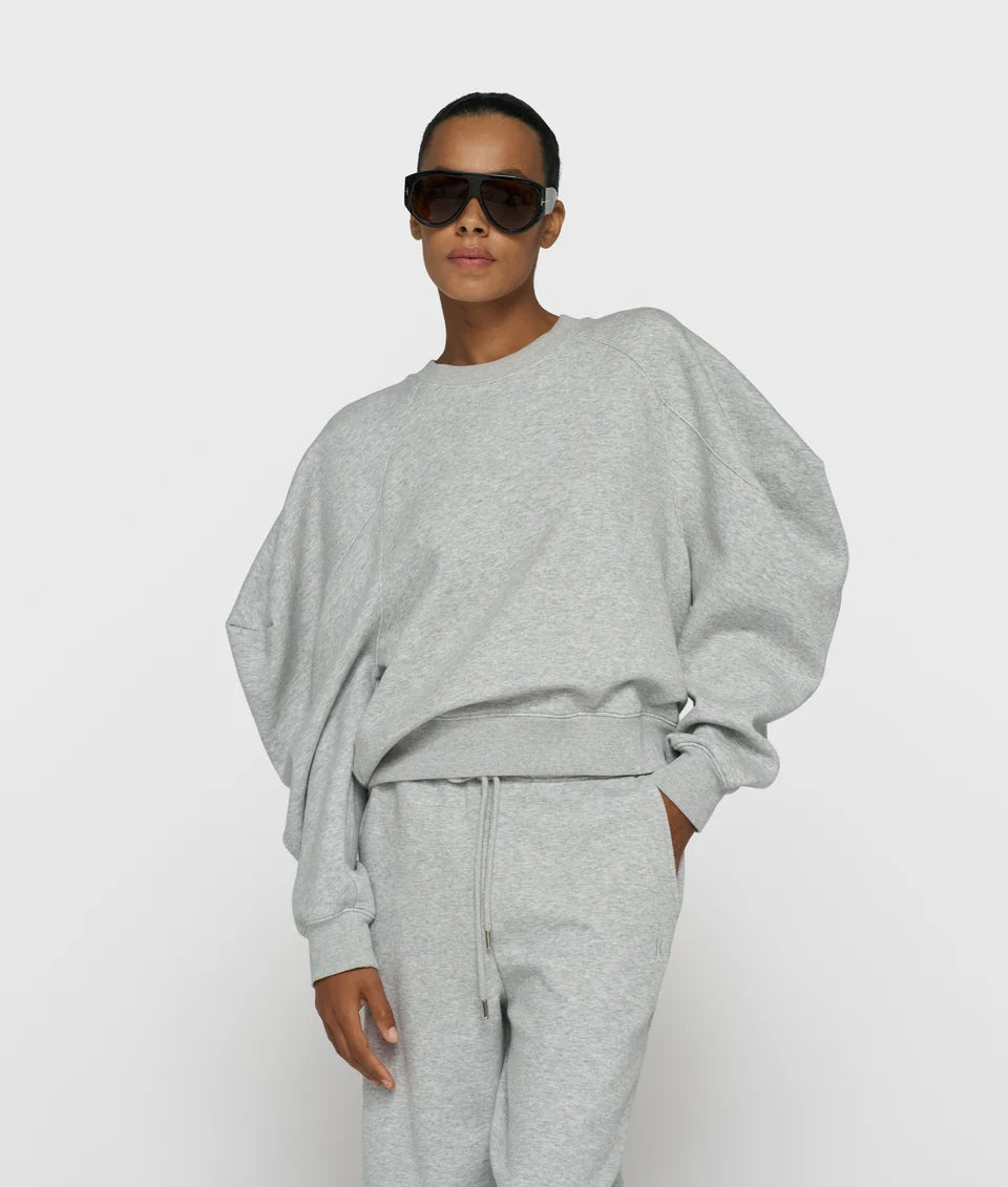 puff sleeve sweater neoprene