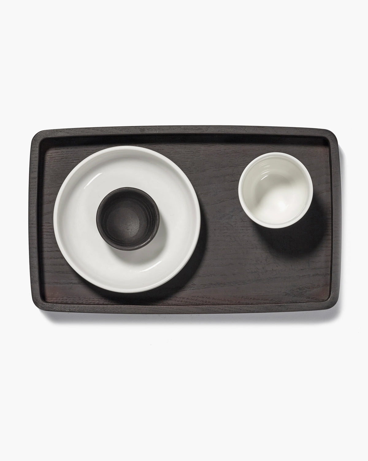 Dienblad zwart Essenhout M