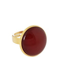 Afbeelding laden in Galerijviewer, Ring met grote gemstone medium / aubergine
