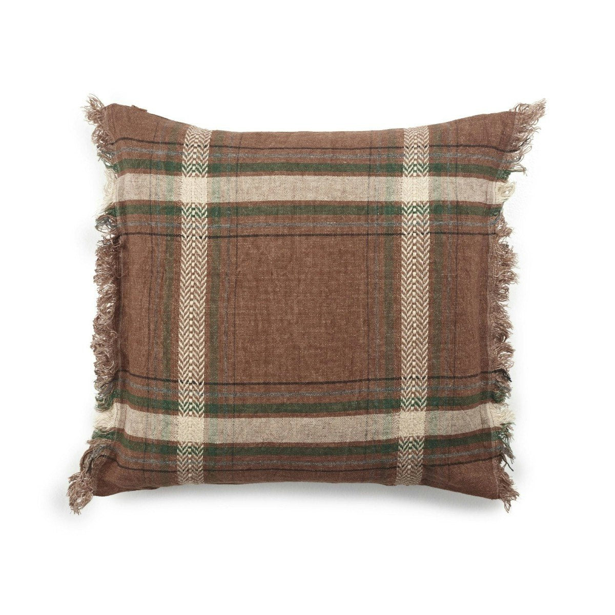 Libeco Rowan kussenhoes Check 63x63