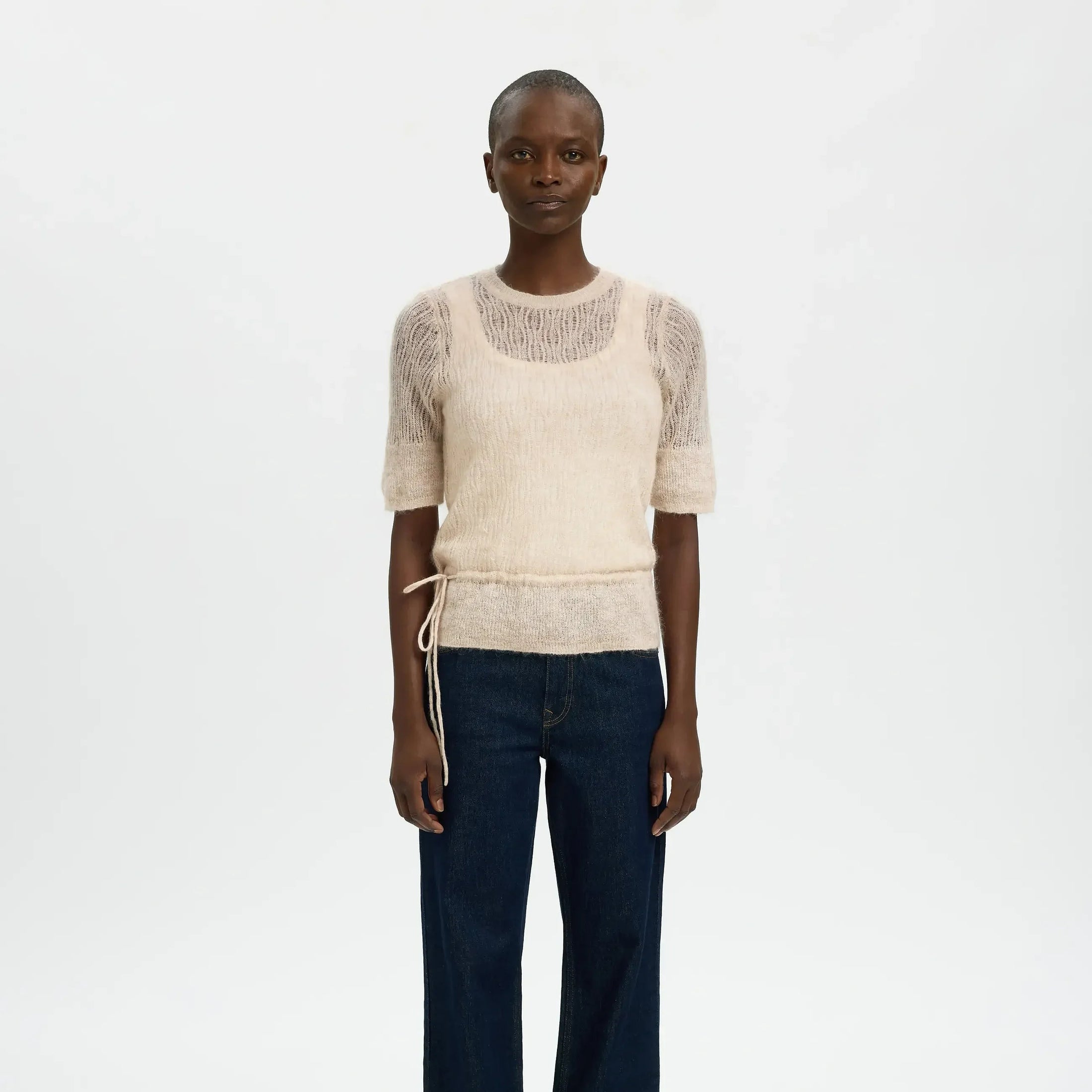 SLFMAYER 2/4 KNIT O-NECK