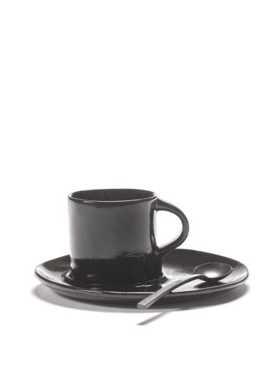Schotel koffiekop Ebony La Mère