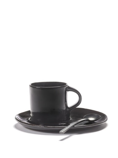 Schotel koffiekop Ebony La Mère