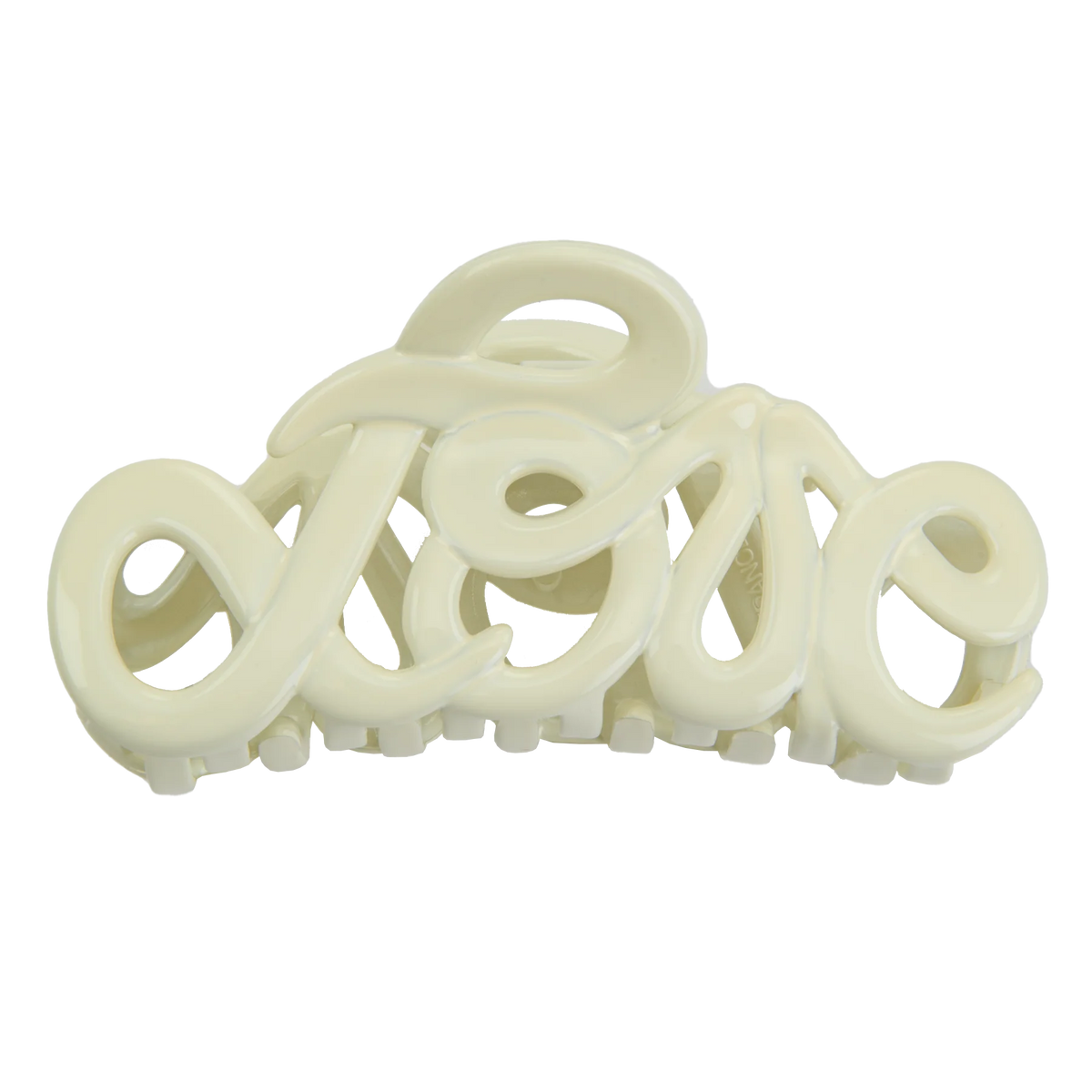 Haarclip Love Laque Ivory