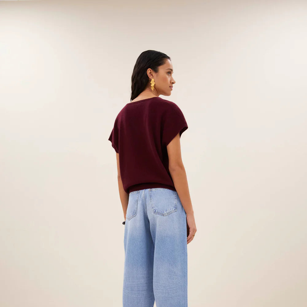 sil v-neck pullover