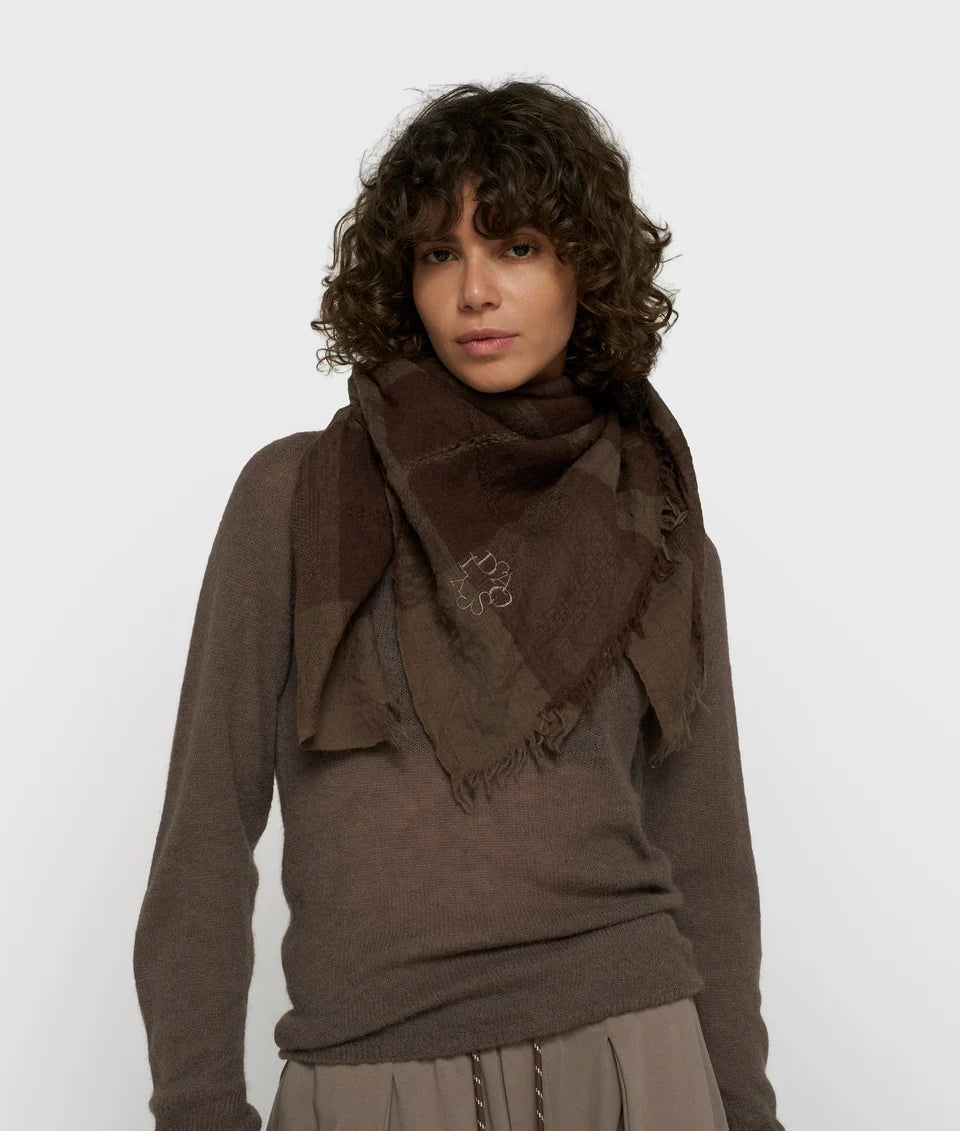 square wool scarf