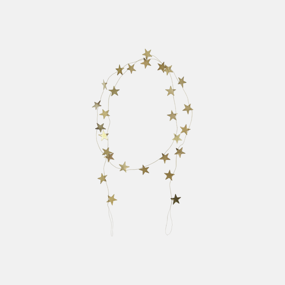 Star Garland Brass