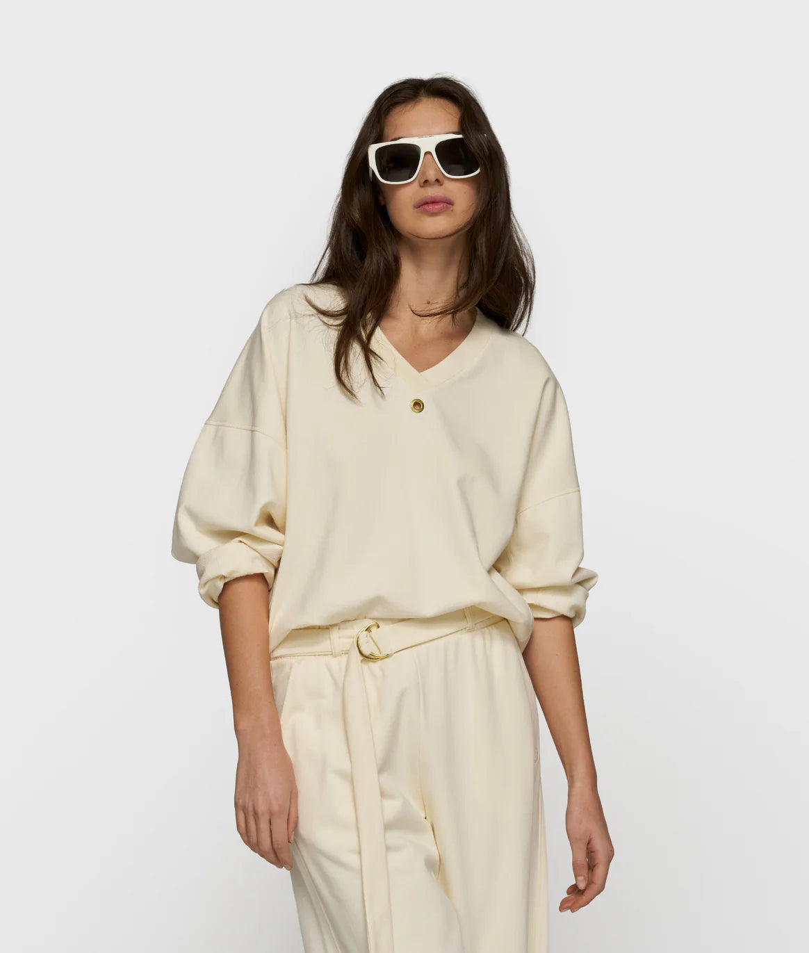 sweater v-neck fleece