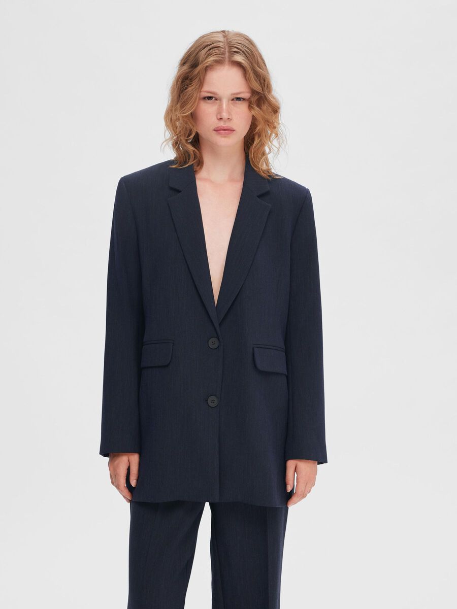 SLFRITA LS RELAXED BLAZER D SAP MEL NOOS