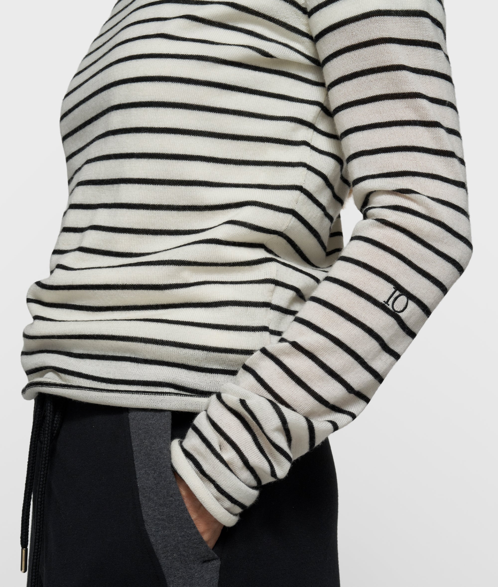fine knit sweater stripes