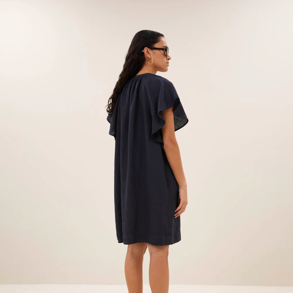 vina linen dress