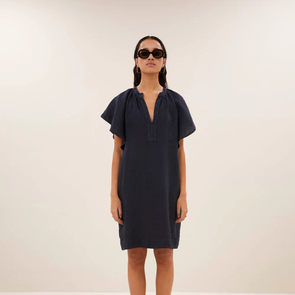 vina linen dress
