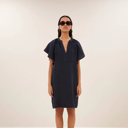 vina linen dress