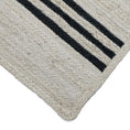 Load image into Gallery viewer, Rug Jute Black Striped
