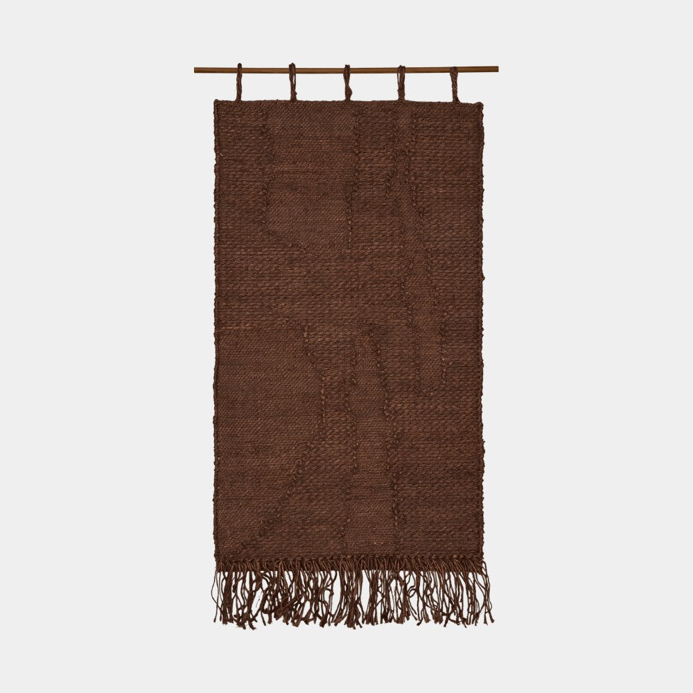 Wandkleed Harvest dark chocolate van jute, 50 x 100 cm - Ferm Living
