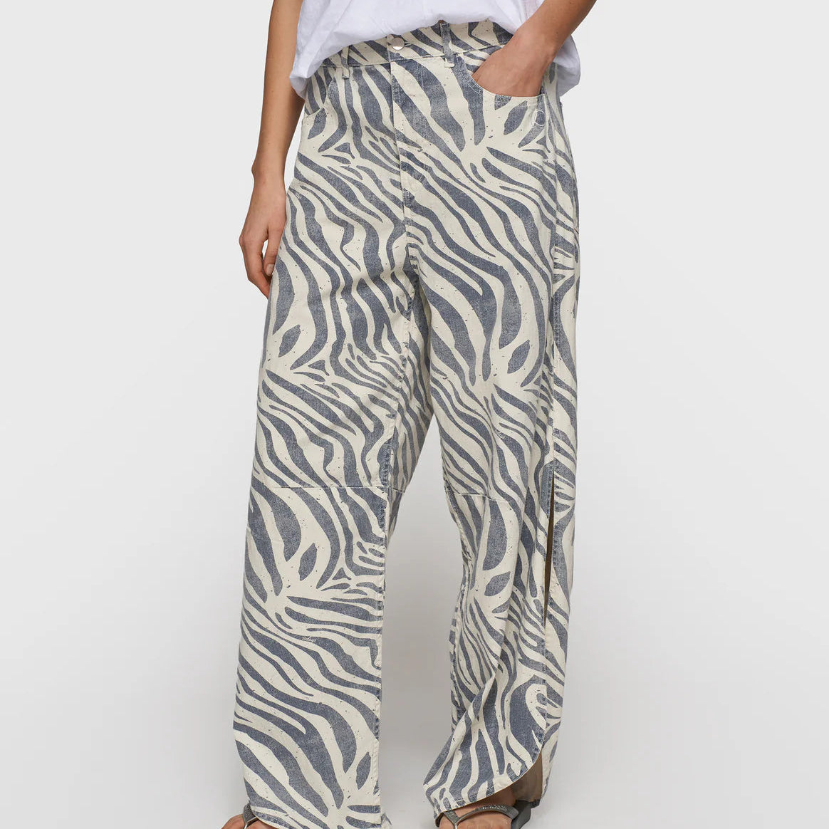western pants zebra