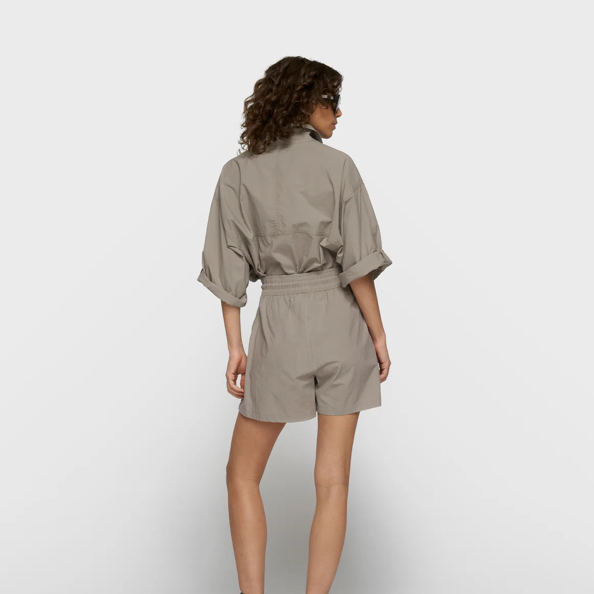 wide crinkle jacket